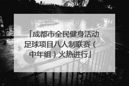 成都市全民健身活动足球项目八人制联赛（中年组）火热进行