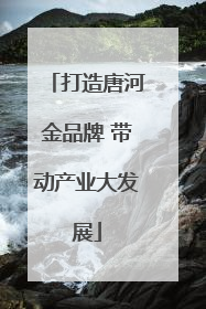 打造唐河金品牌 带动产业大发展