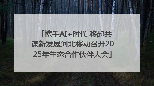 携手AI+时代 移起共谋新发展河北移动召开2025年生态合作伙伴大会