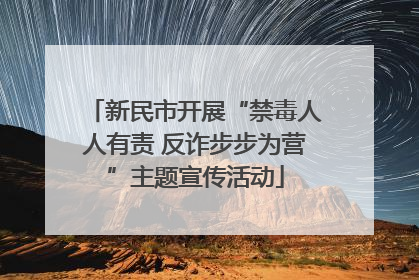 新民市开展“禁毒人人有责 反诈步步为营”主题宣传活动