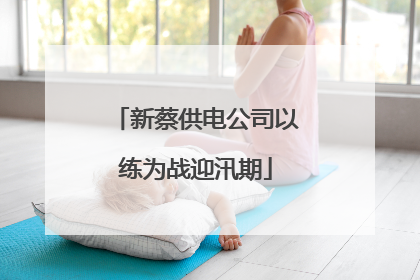 新蔡供电公司以练为战迎汛期