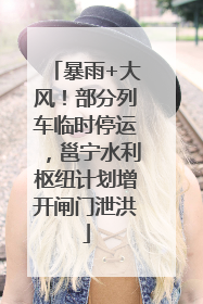 暴雨+大风！部分列车临时停运，邕宁水利枢纽计划增开闸门泄洪