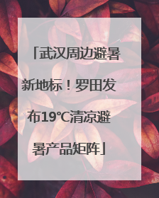 武汉周边避暑新地标！罗田发布19℃清凉避暑产品矩阵