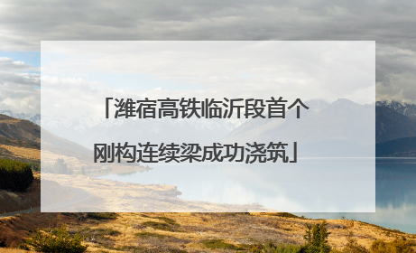 潍宿高铁临沂段首个刚构连续梁成功浇筑