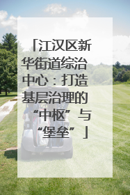 江汉区新华街道综治中心：打造基层治理的“中枢”与“堡垒”
