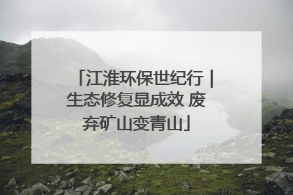 江淮环保世纪行｜生态修复显成效 废弃矿山变青山