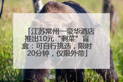 江苏常州一豪华酒店推出10元“剩菜”盲盒：可自行挑选，限时20分钟，仅限外带