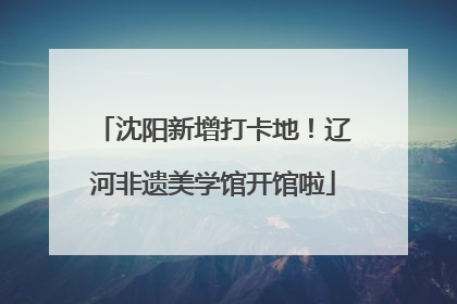 沈阳新增打卡地！辽河非遗美学馆开馆啦