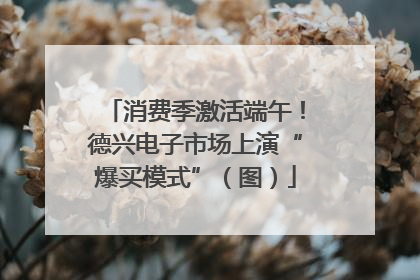消费季激活端午！德兴电子市场上演“爆买模式”（图）