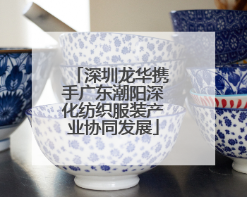 深圳龙华携手广东潮阳深化纺织服装产业协同发展