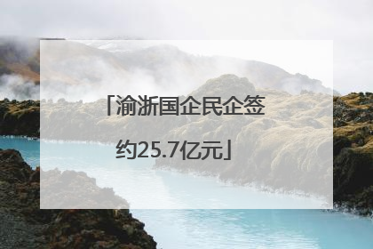 渝浙国企民企签约25.7亿元