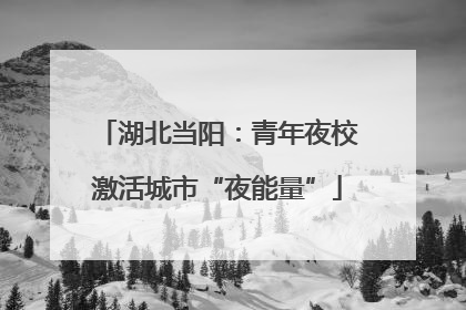 湖北当阳：青年夜校激活城市“夜能量”