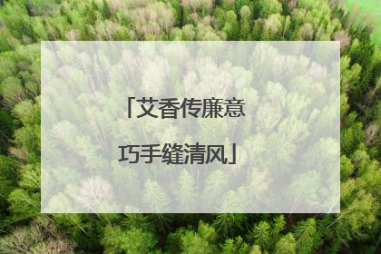 艾香传廉意 巧手缝清风