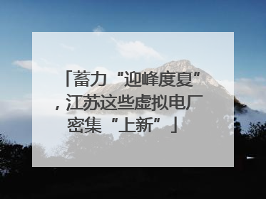 蓄力“迎峰度夏”，江苏这些虚拟电厂密集“上新”