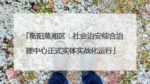 衡阳蒸湘区：社会治安综合治理中心正式实体实战化运行