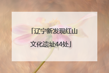 辽宁新发现红山文化遗址44处