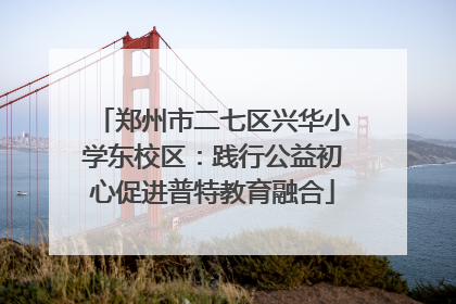 郑州市二七区兴华小学东校区：践行公益初心促进普特教育融合