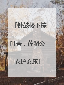 钟鼓楼下粽叶香，莲湖公安护安康