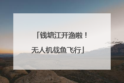 钱塘江开渔啦！无人机载鱼飞行