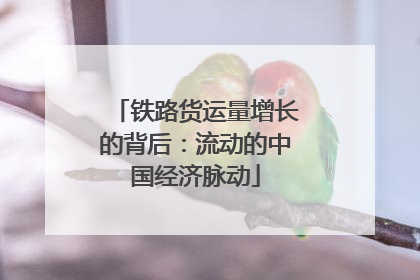 铁路货运量增长的背后：流动的中国经济脉动