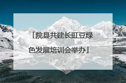 院县共建长豇豆绿色发展培训会举办