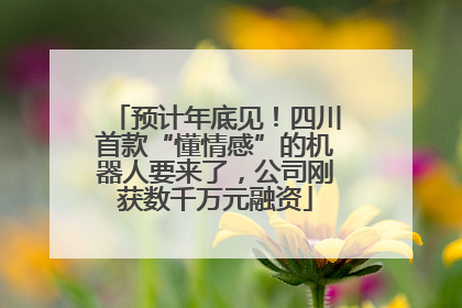 预计年底见！四川首款“懂情感”的机器人要来了，公司刚获数千万元融资