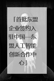 首批东盟企业签约入驻中国—东盟人工智能创新合作中心
