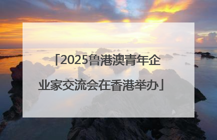 2025鲁港澳青年企业家交流会在香港举办