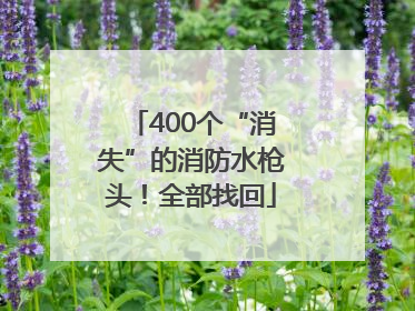 400个“消失”的消防水枪头！全部找回