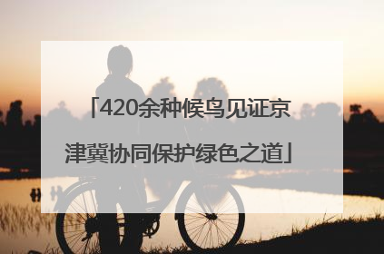420余种候鸟见证京津冀协同保护绿色之道