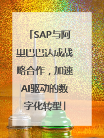 SAP与阿里巴巴达成战略合作，加速AI驱动的数字化转型